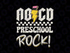 ABCD Preschool Rocks Svg, Preschool Teacher Retro Svg, Back To School Png, Digital Download