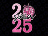 Dis-co Ball Senior 2025 Svg, Class Of Back To School Graduation Svg, Back To School Png, Digital Download