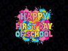 Happy First Day Of School Svg, 1st to school Watercolor Svg, Back To School Png, Digital Download