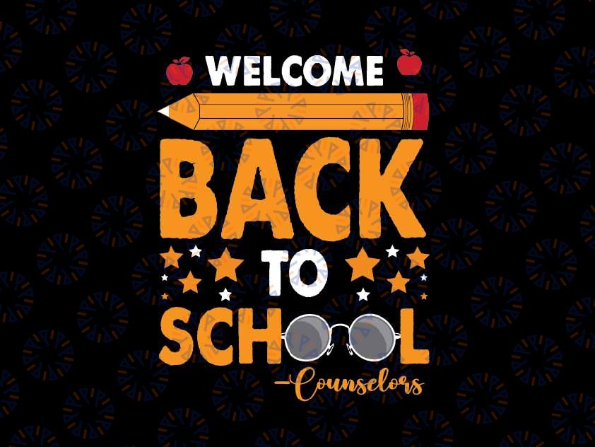 Vintage Back To School Counselors 2024-2025 Svg, Glasses Pen Counselors Svg, Back To School Png, Digital Download