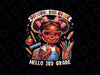 PNG ONLY Goodbye 2nd Grade Hello 3th Grade Cute Black Girl Png, Back To School Png, Digital Download