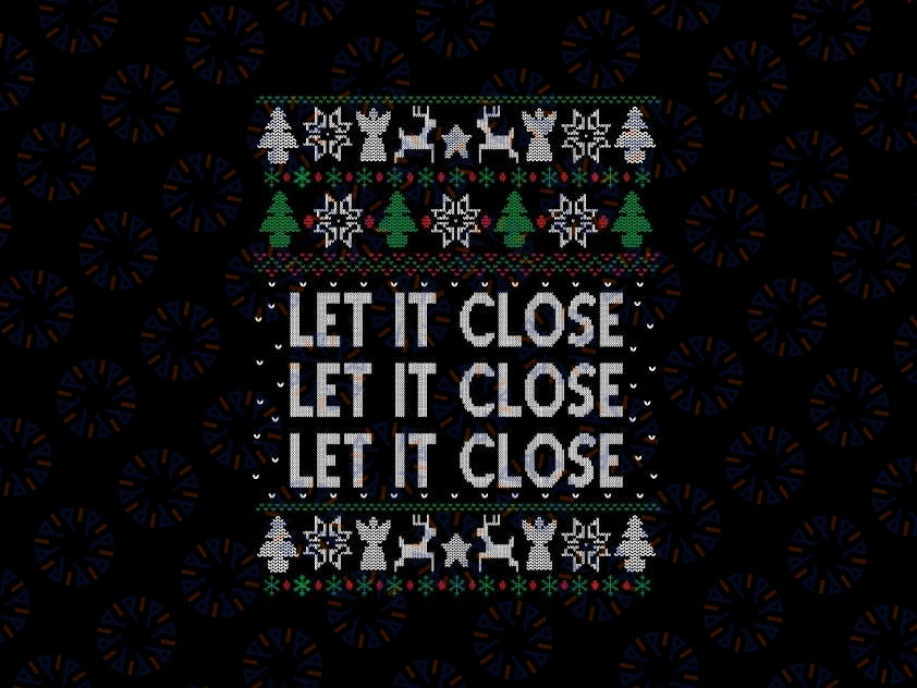 Real Estate Christmas Png, Funny Real Estate Agent Christmas Light Png, Let It Close Christmas Tree Png, Christmas Png, Digital Download