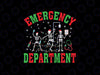 Emergency Department Christmas Nurse Svg, Christmas Er Nurse Skeleton Dancing Svg,  Christmas Png, Digital Download