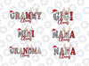 Personalized Name Gigi Nana Claus Santa Bundle Png, Reindeer Matching Family Christmas Png, Christmas Png, Digital Download