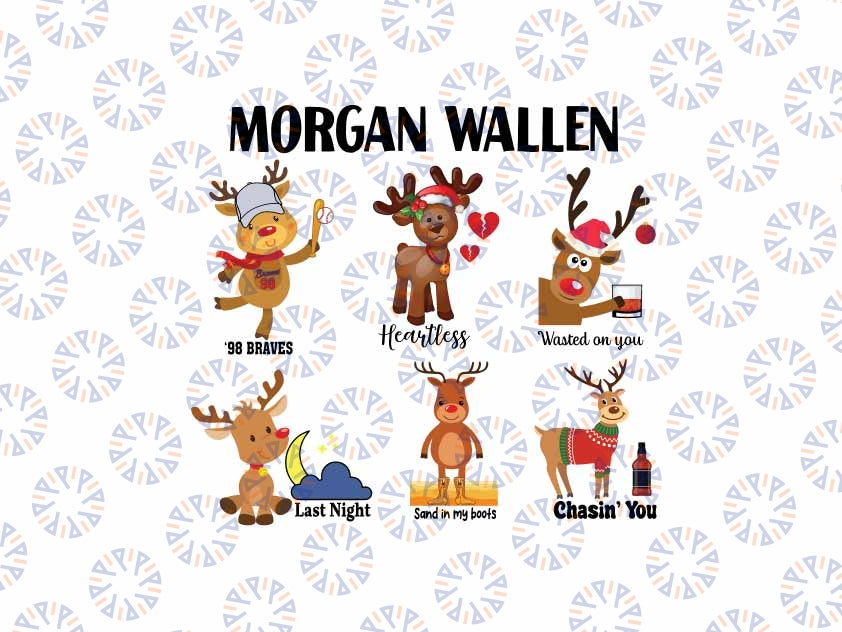 Christmas Morgan Wallen Png, Funny Christmas Deer Morgan Wallen Funs Christmas Png, Wallen Lover , Christmas Png, Digital Download