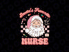 Groovy Santa's Favorite Nurse Christmas RN ER ICU Svg, Christmas Nurse Svg, Christmas Png, Digital Download