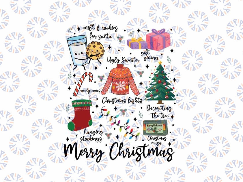 Retro Christmas Png, Santa Claus png, Merry Christmas Design Png, Christmas Png, Digital Download