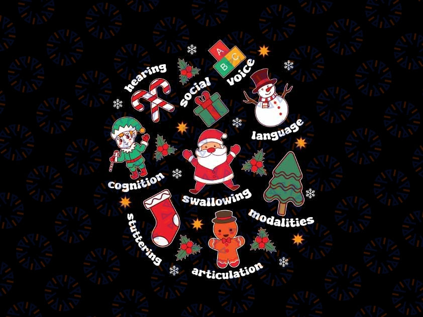 Speech Language Pathologist SLP Santa Squad Christmas Svg, Speech Santa Squad Png, Christmas Png, Digital Download