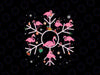 Christmas Flamingo Santa Hat Xmas Lights Png, Flamingo Santa Snowflakes Png, Merry Christmas Png, Digital Download