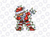 Dabbing Santa Boys Christmas Tree Lights Png, Xmas Dab Png, Chistmas Png, Digital Download