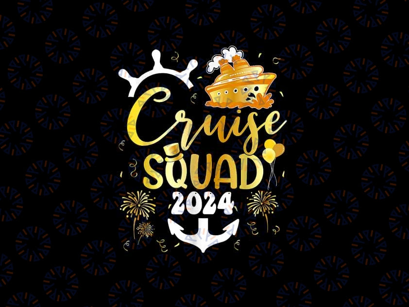 PNG ONLY New Year Cruise Squad 2024 NYE Png, Family Vacation Trip Png, Christmas Png, Digital Download