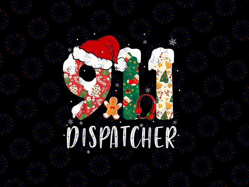 PNG ONLY Christmas 911 Dispatcher Png, San-ta's Hat Favorite 911 Dispatcher Png, Christmas Png, Digital Download