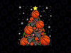 PNG ONLY Basketball Xmas Tree Lights Santa Basketball Christmas Png, Christmas Basketball Tree Png, Digital Download