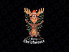 PNG ONLY Merry Christmoose Christmas Png, Moose Xmas Tree Lights Png, Christmas Png, Digital Download