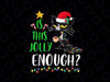 PNG ONLY Is This Jolly Enough Black Cat Merry Christmas Tree Lights Png, Meowy Christmas png, Christmas Png, Digital Download