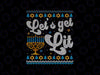 PNG ONLY Let's Get Lit Hanukkah Menorah Png, Funny Ugly Christmas Hanukkah Png, Christmas Png, Digital Download