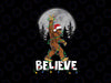 PNG ONLY Big-foot Rock Roll Sasquatch Christmas Believe Png, Santa Big-foot Png, Christmas Png, Digital Download