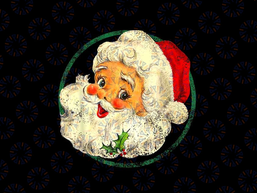 PNG ONLY Christmas San-ta Cla-us Face Old Fashioned Png, Santa Face Png, Christmas Png, Digital Download