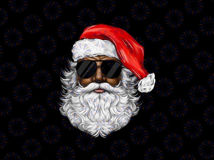 PNG ONLY Santa Claus Black Xmas Png, Santa Afro African American Christmas Png, Christmas Png, Digital Download