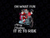 PNG ONLY Biker Santa Motorcycle Fan Merry Christmas Xmas Holidays Png, Christmas Png, Digital Download