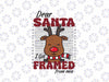 Custom Name Dear Santa I Got Framed Wia Svg, Custom Christmas Reindeer Svg, Christmas Png, Digital Download