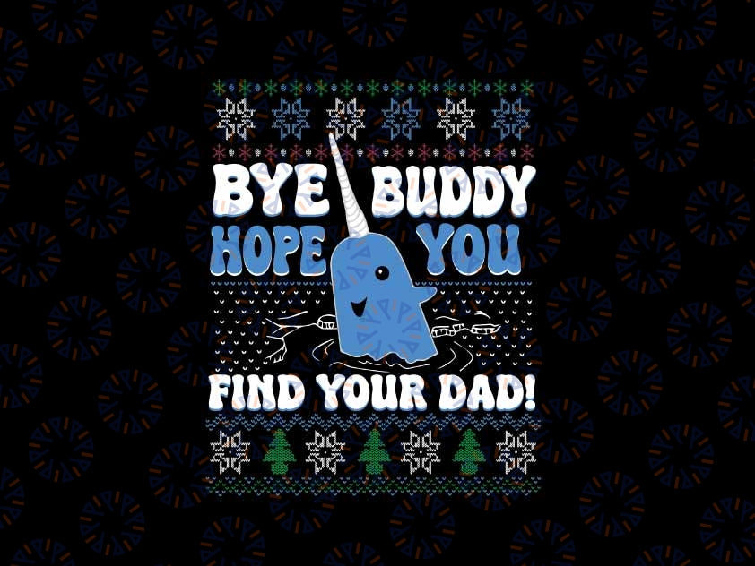 Christmas Whale Ugly Holiday Png, Holiday Movie Apparel, Funny Whale Ugly Christmas Png, Christmas Png, Digital Download