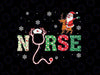 Nurse Christmas Stethoscope Paramedic Nurses Png, Medical Paramedic Santa Png, Christmas Png, Digital Download