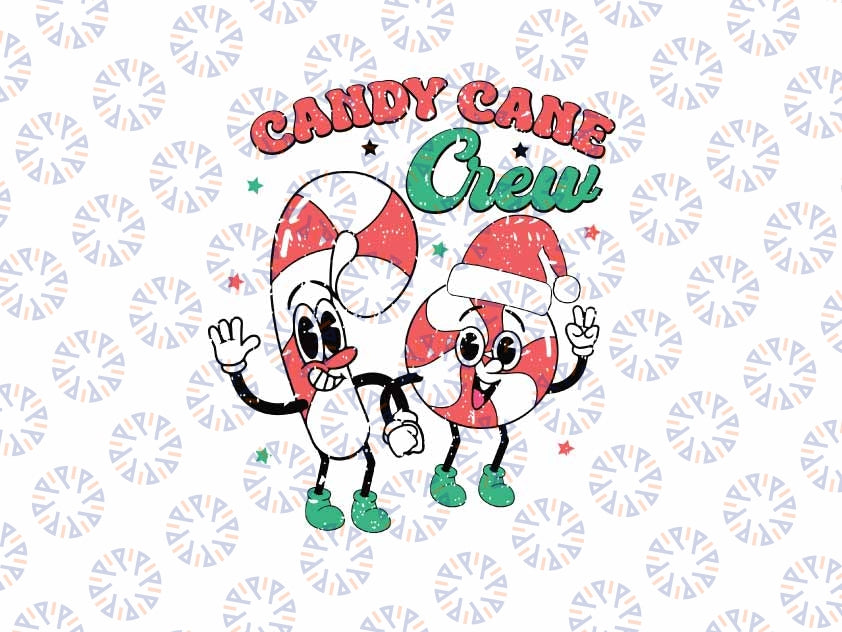 Candy Cane Crew Christmas Xmas Love Candy Svg, Funny Christmas Candy Png, Christmas Png, Digital Download