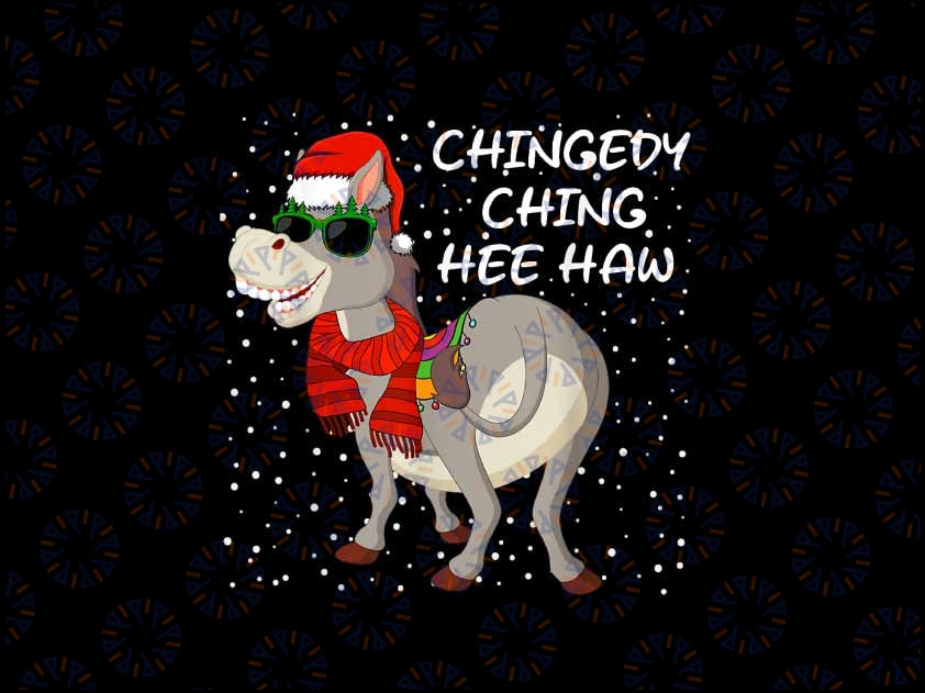 PNG ONLY Christmas Donkey Italian Xmas Png, Funny Donkey Santa Lover Png, Christmas Png, Digital Download