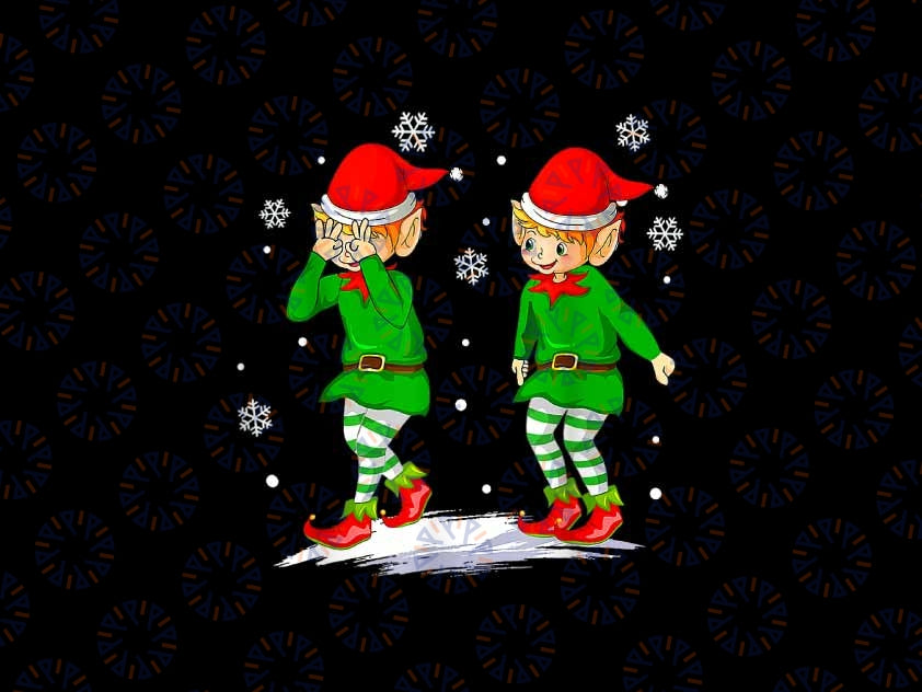 PNG ONLY Snowflake E-lf Gri-ddy Dance Christmas Png, Christmas Dancer Png, Christmas Png, Digital Download