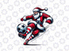 PNG ONLY Santa Plays Soccer Christmas Sports Png, Santa Plays Soccer Ball Png, Christmas Png, Digital Download