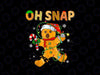 PNG ONLY Oh Snap Gingerbread Man Christmas Png, Cookie Baking Team Xmas Light Png, Christmas Png, Digital Download