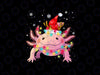 PNG ONLY Axolotl Lover Christmas Santa Hat Png, Christmas Axolotl Lights Png, Christmas Png, Digital Download