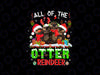 PNG ONLY Funny Otter Christmas Ugly Sweater Otter Xmas Png, Otter Santa Hat Png, Christmas Png, Digital Download