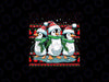 PNG ONLY Funny Ugly Sweater Penguin Santa Hat 2023 Png, Cute Penguin Christmas Png, Christmas Png, Digital Download