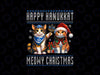 PNG ONLY Cat Merry Christmas Happy Hanukkah Jewish Christian Png, Jewish Cat Lover Png, Christmas Png, Digital Download