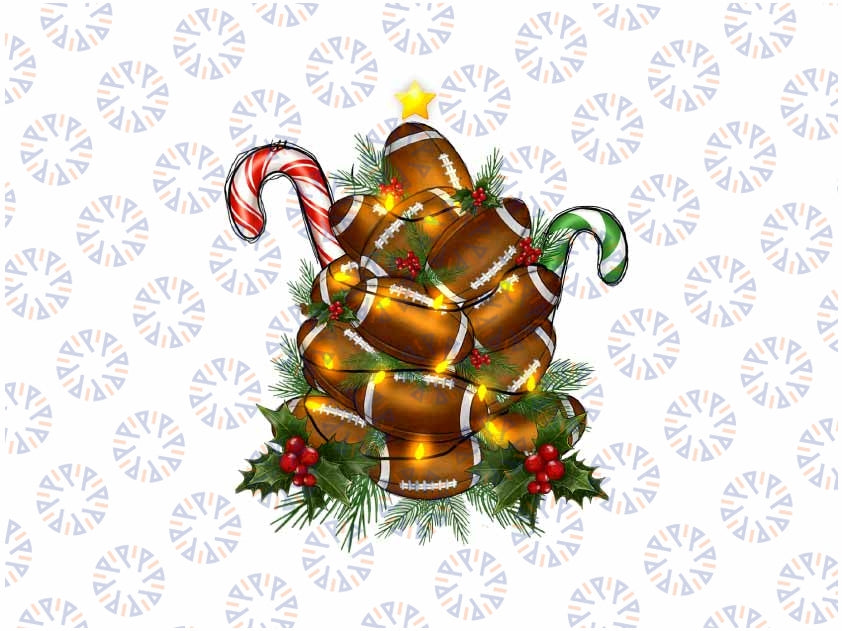 PNG ONLY American Football Christmas Tree Png, Christmas Football Player Png, Christmas Png, Digital Download