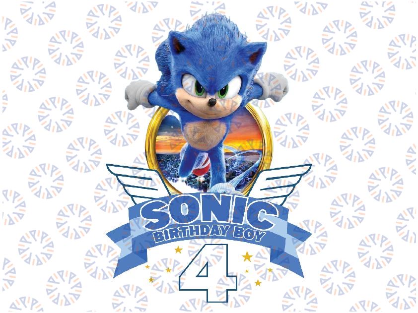 Personalized Thunder Light Sonic Birthday Png, The Hedgehog Png, Custom Named Age Thunder Light Png, Digital Download