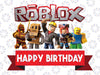 Personalised Roblox Birthday Png, Custom Birthday Roblox Png, Family Matching Roblox Png, Digital Download