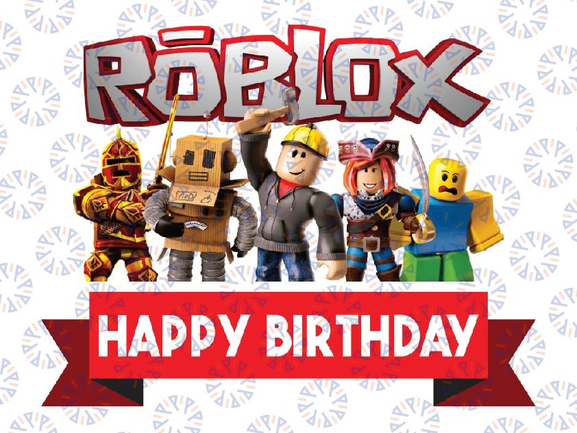 Personalised Roblox Birthday Png, Custom Birthday Roblox Png, Family Matching Roblox Png, Digital Download