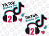 Personalized TikTok Birthday Boy 2th Custom Name Svg, TikTok Svg, Queen Svg, Tiktok Birthday Svg, Tik Tok Svg Digital Download