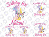 Personalization Name And Age Girls Unicorn Birthday Png, Personalized Family Birthday Png, Mommy and Daddy Matching Png