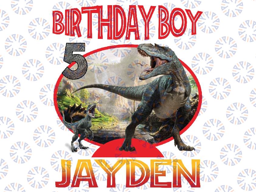 Dinosaurs Personalized Mame and Age Birthday Png, Dinosaur Custom Birthday Boy Png, Dinosaur Birthday Png, Digital Download