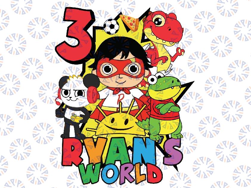 Ryans World Personalized Birthday Png, Ryans World Custom, Ryans World Personalized Png, Digital Download