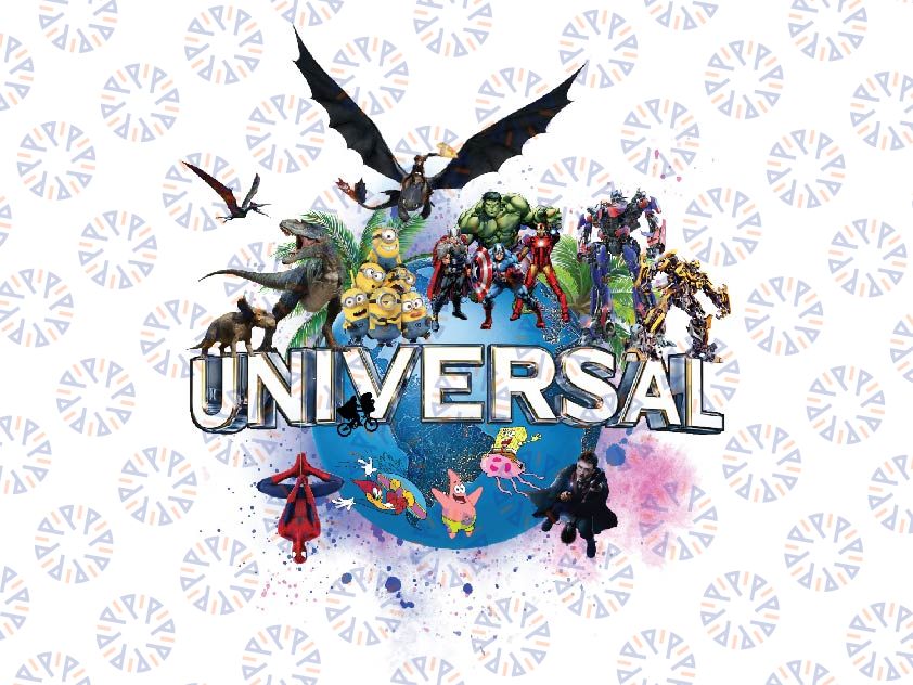 Universal Studios Pictures Florida Png, Spotlight Universal Studios Florida Png, Universal Batman T-rex Universal Studios Png digital file