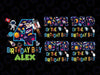 Personalized Name Family Outer Space Birthday Png, Astronaut Birthday Personalized Space Birthday Party Png, Digital Download