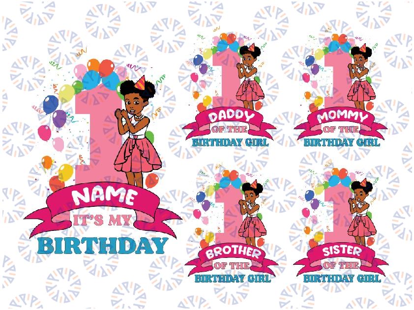 Personalized Name Age Family Of Birthday Girl Png, Gracie's Corner Png, Custom Gracie's Corner Birthday Girl, Digital Download