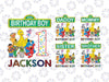 Personalized Name Sesame Street Birthday Png, Elmo Family Design Png, Personalized Birthday Sesame Street Png, Digital Download