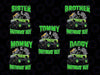 Personalized Monster Truck Birthday Family Matching Png, Custom Monster Baby Png, Family Of Birthday Boy Png, Digital Download