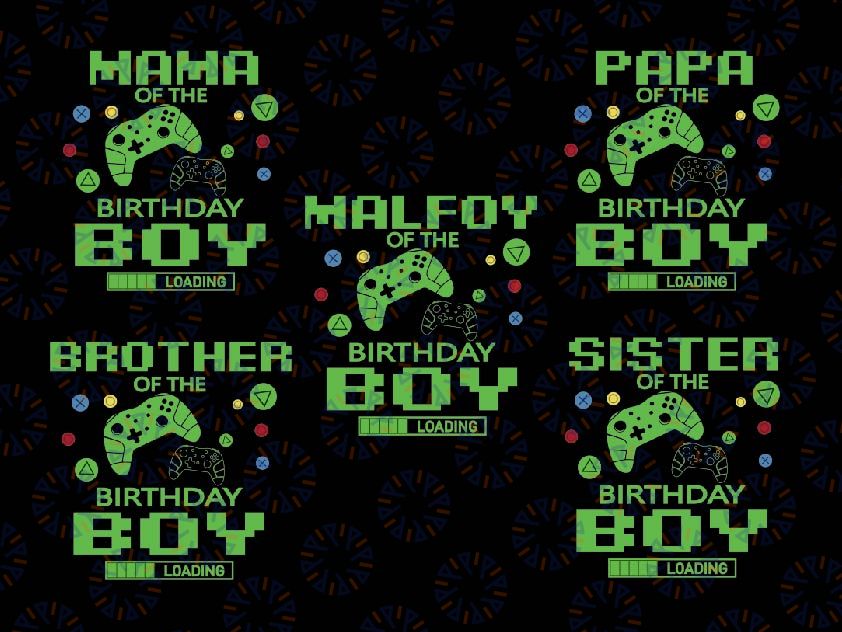 Personalized Name Gaming Birthday Boy Svg, Video Game Birthday Svg, Custom Matching Family Birthday Svg, Gaming Birthday Png, Digital Download